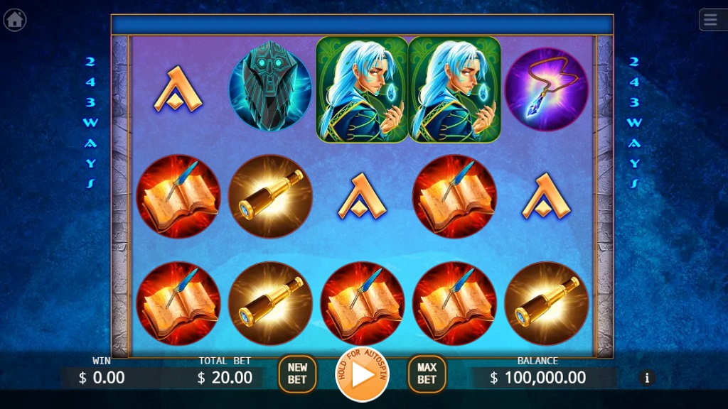 Screenshot of Atlantide slot from Ka Gaming