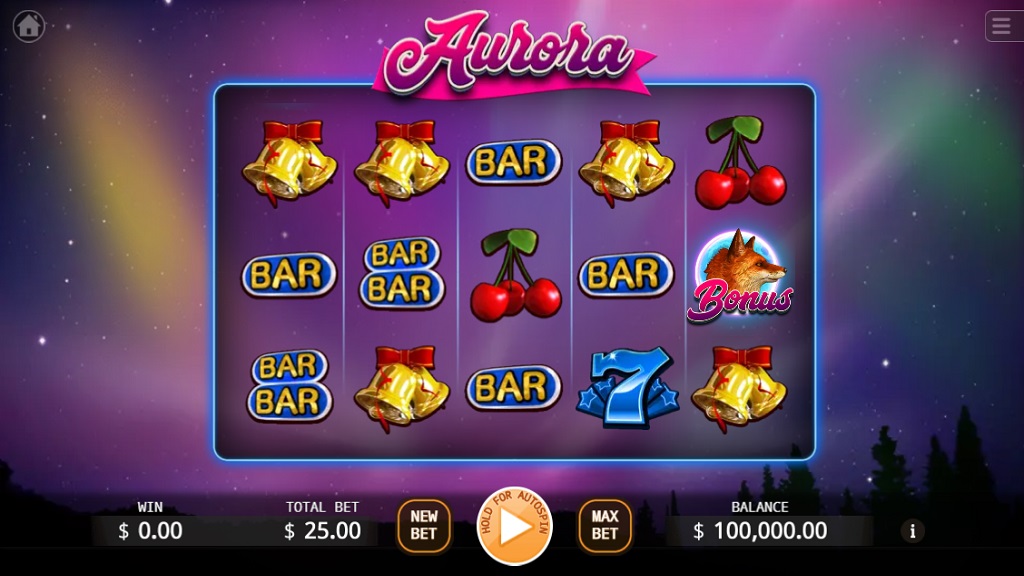 Screenshot of Aurora slot from Ka Gaming