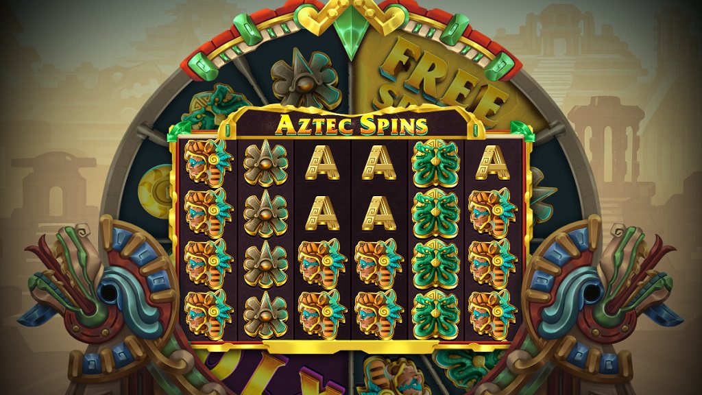 Screenshot of Aztec Spins slot from Red Tiger Gaming