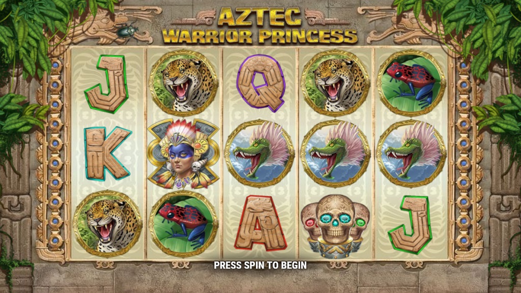 Screenshot of Aztec Warrior Princess slot from Play’n Go