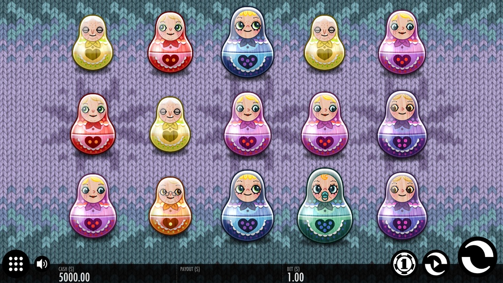 Screenshot of Babushkas slot from Thunderkick