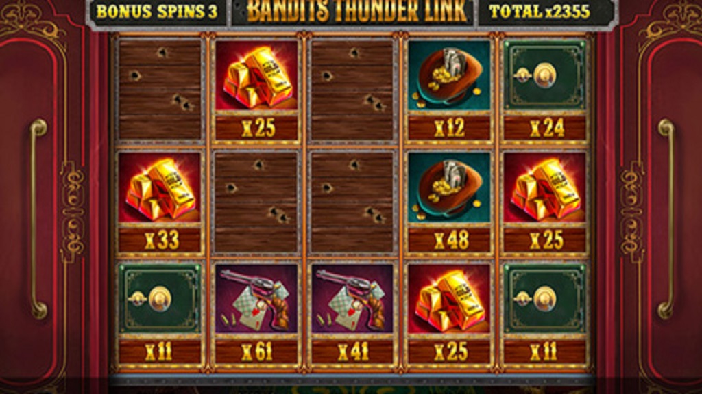 Screenshot of Bandits Thunder Link slot from StakeLogic