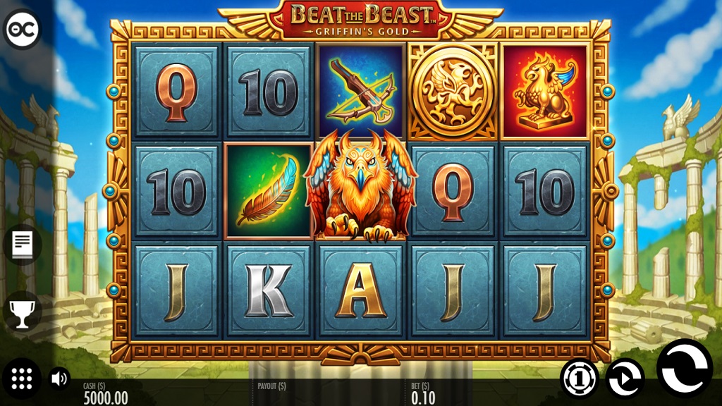 Screenshot of Beat the Beast - Griffins Gold slot from Thunderkick