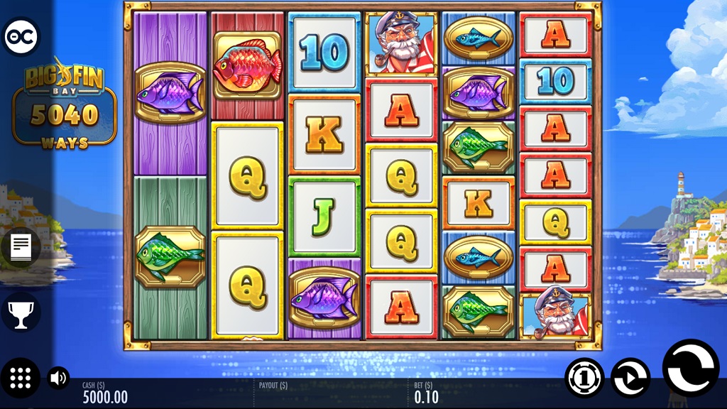 Screenshot of Big Fin Bay slot from Thunderkick