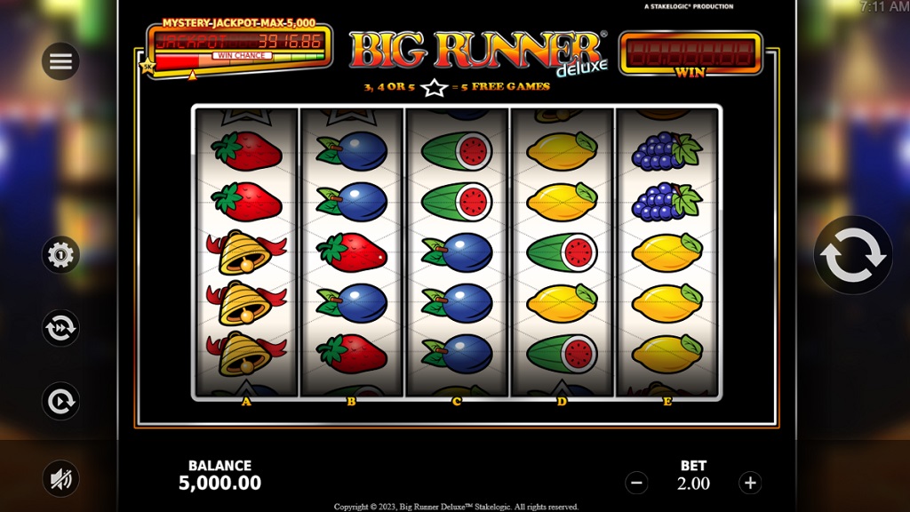 Screenshot of Big Runner Deluxe slot from StakeLogic