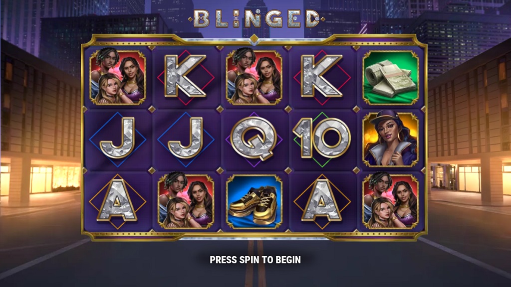 Screenshot of Blinged slot from Play’n Go