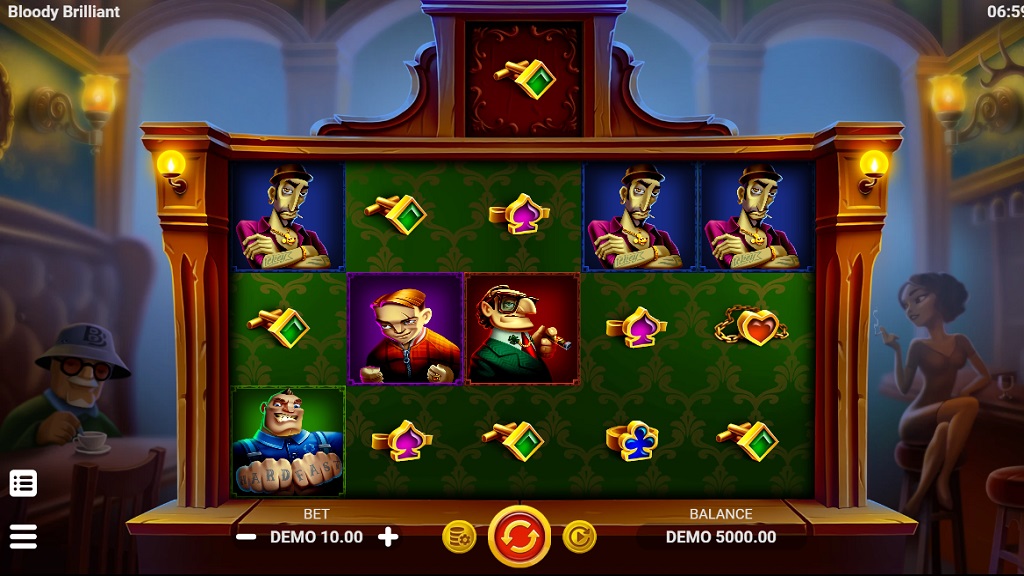 Screenshot of Bloody Brilliant slot from Evoplay Entertainment