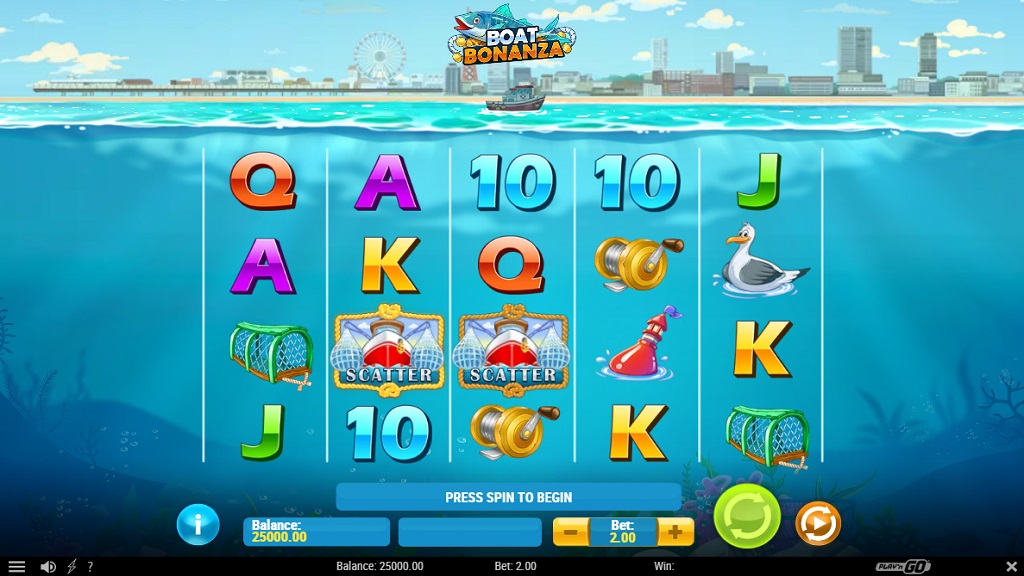 Screenshot of Boat Bonanza slot from Play’n Go