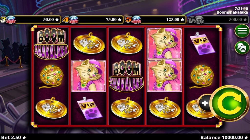 Screenshot of Boom Shakalaka slot from Booming Games