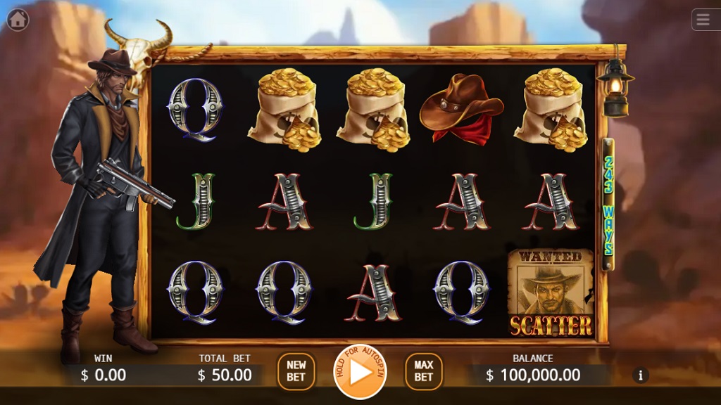 Screenshot of Bounty Hunter slot from Ka Gaming