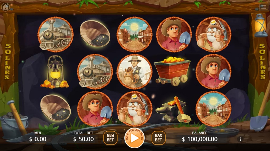 Screenshot of California Gold Rush slot from Ka Gaming