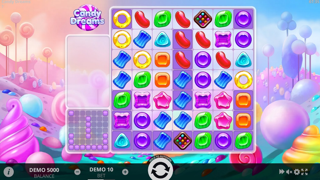 Screenshot of Candy Dreams slot from Evoplay Entertainment