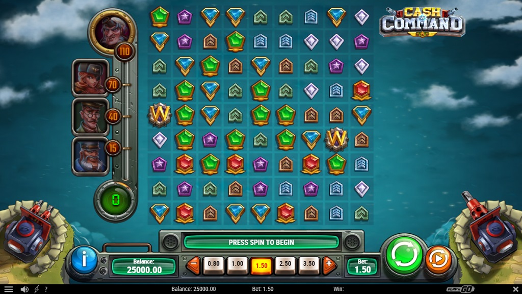 Screenshot of Cash of Command slot from Play’n Go