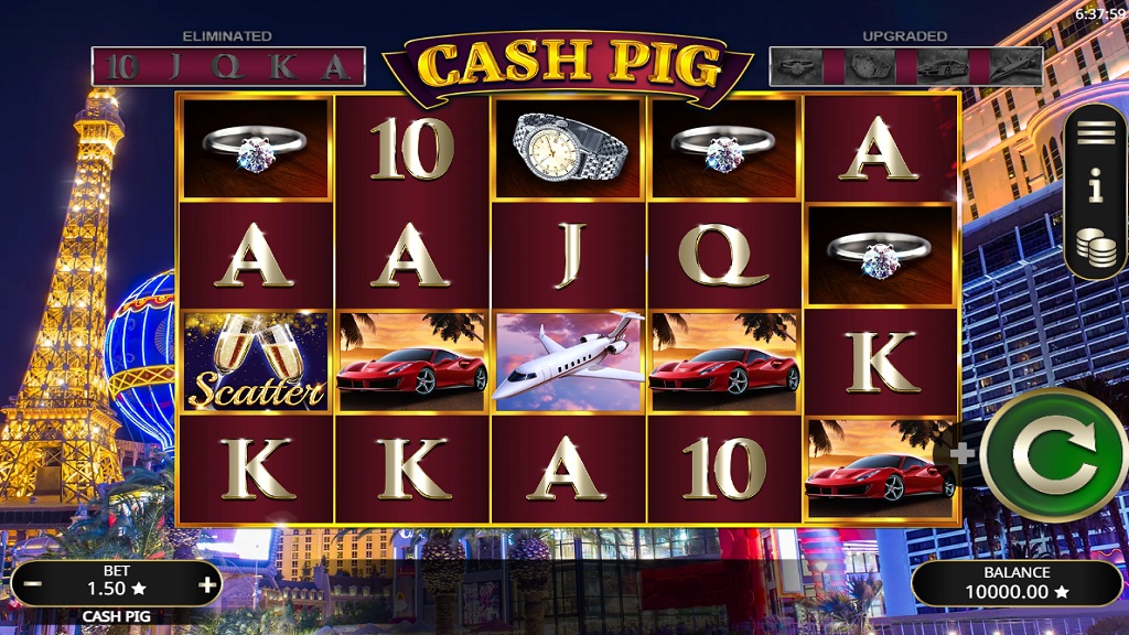 Screenshot of Cash Pig slot from Booming Games