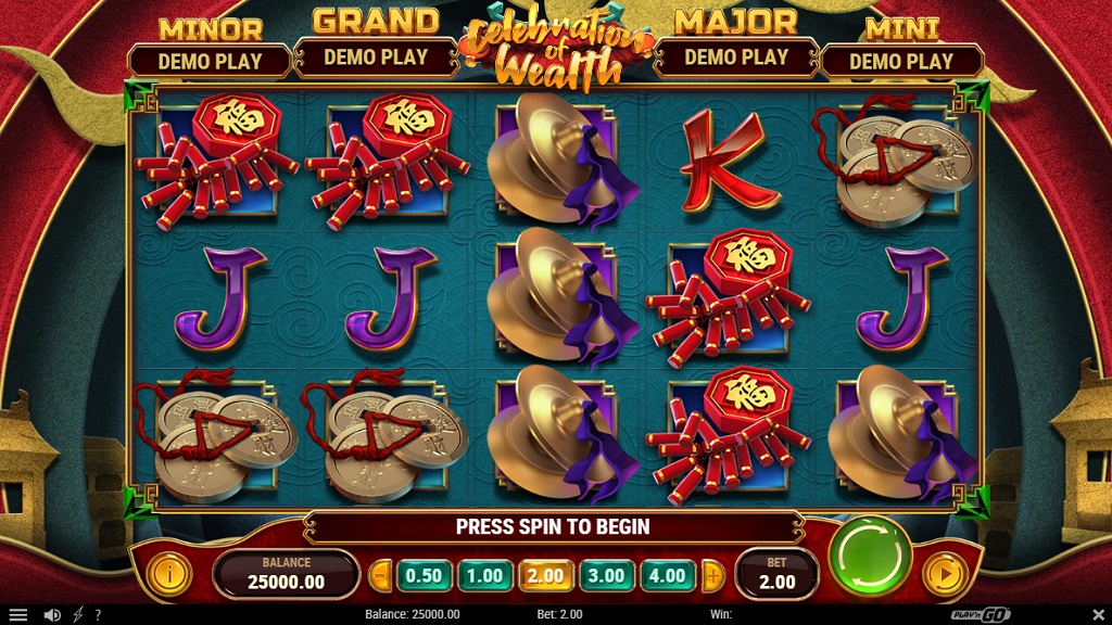 Screenshot of Celebration of Wealth slot from Play’n Go