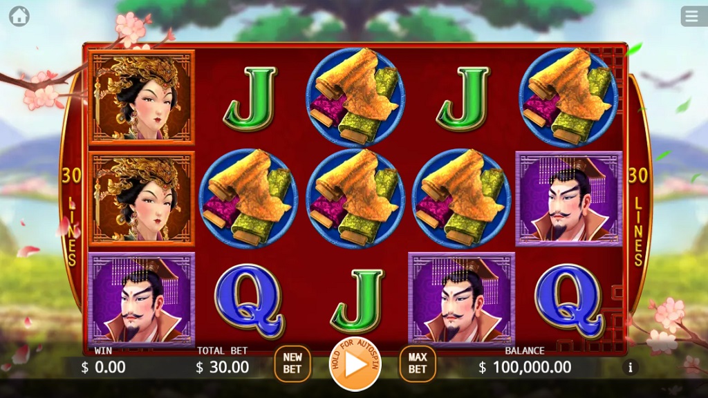 Screenshot of Chinese Valentines Day slot from Ka Gaming