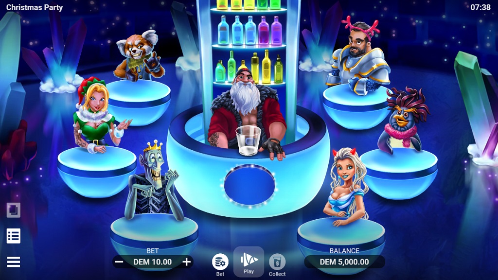 Screenshot of Christmas Party slot from Evoplay Entertainment