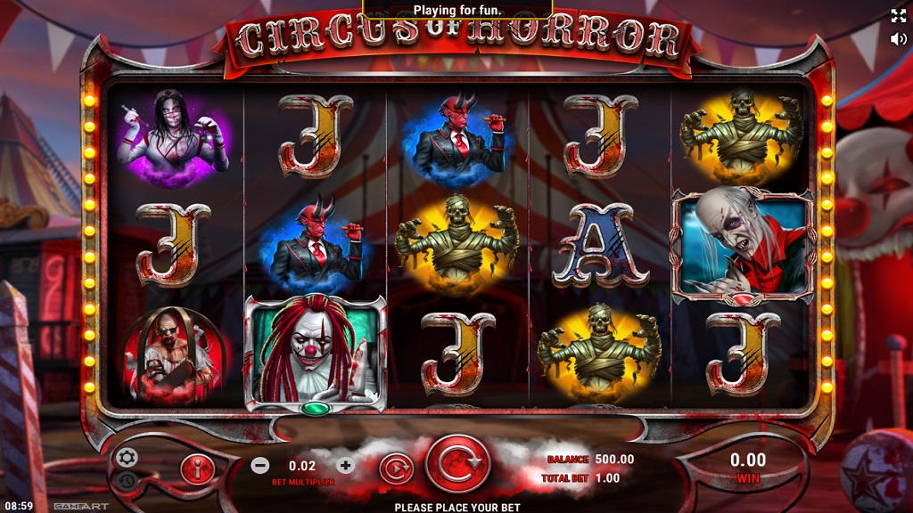 Circus of Horror - Bonus Game - Freespins Round
