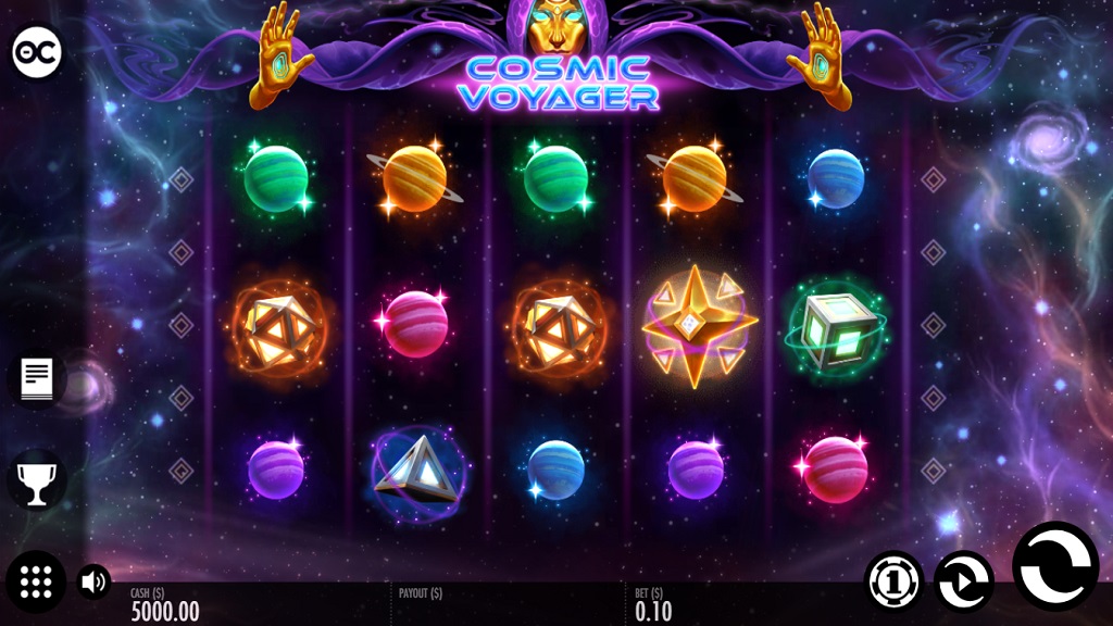 Screenshot of Cosmic Voyager slot from Thunderkick