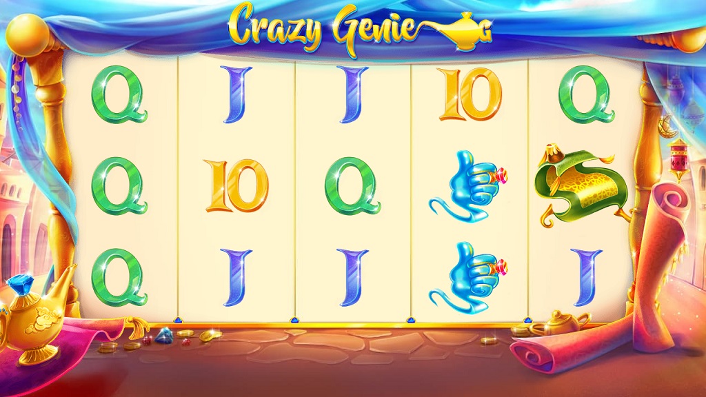 Screenshot of Crazy Genie slot from Red Tiger Gaming