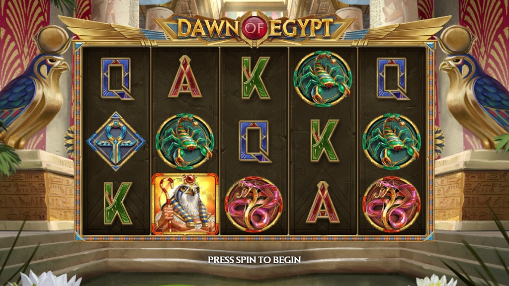 Screenshot of Dawn of Egypt slot from Play’n Go