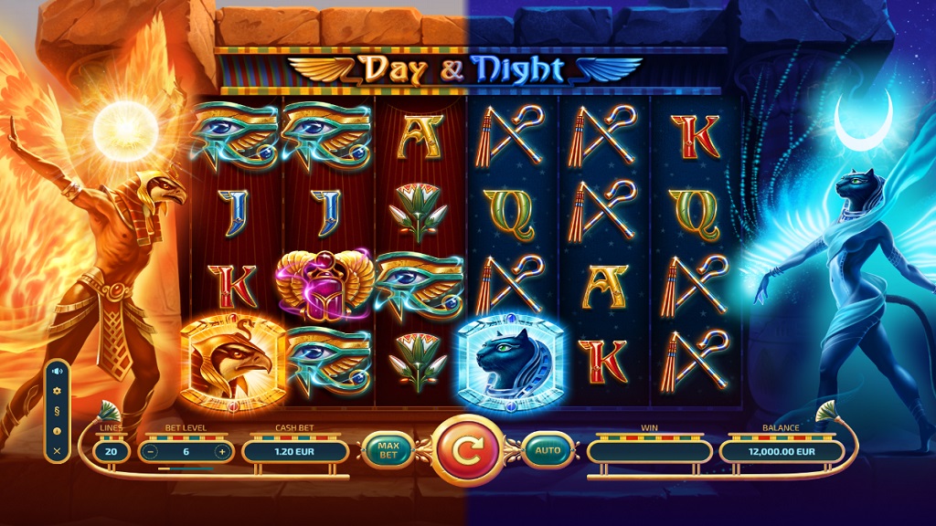 Screenshot of Day and Night slot from TrueLab Games