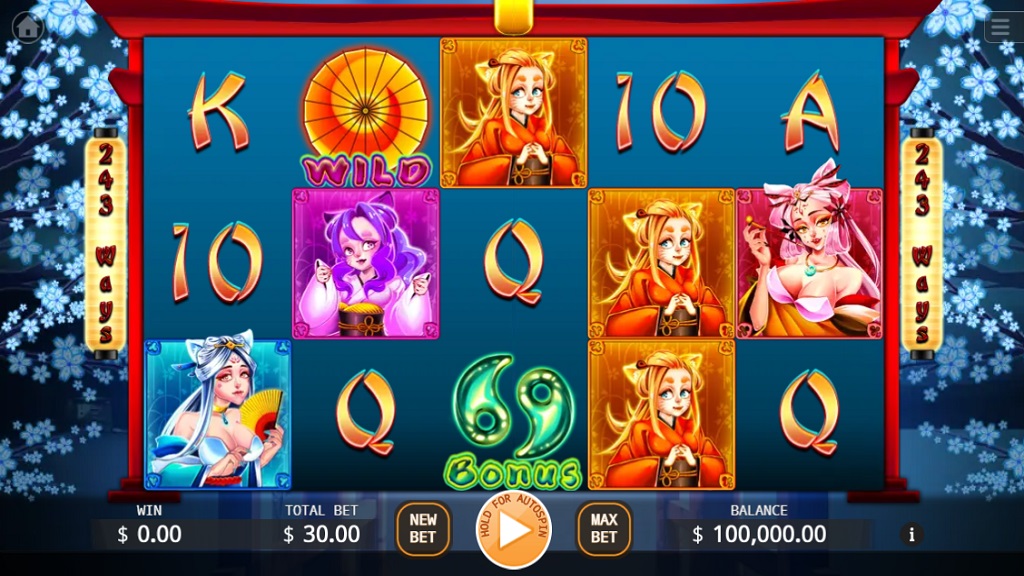 Screenshot of Demon Fox slot from Ka Gaming