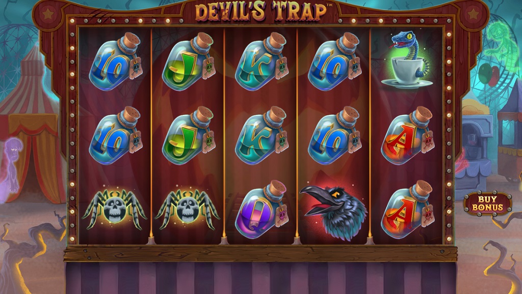 Screenshot of Devil’s Trap slot from StakeLogic