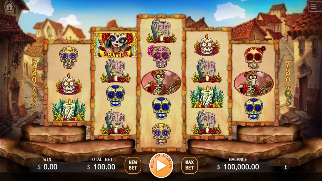 Screenshot of Dia De Muertos slot from Ka Gaming