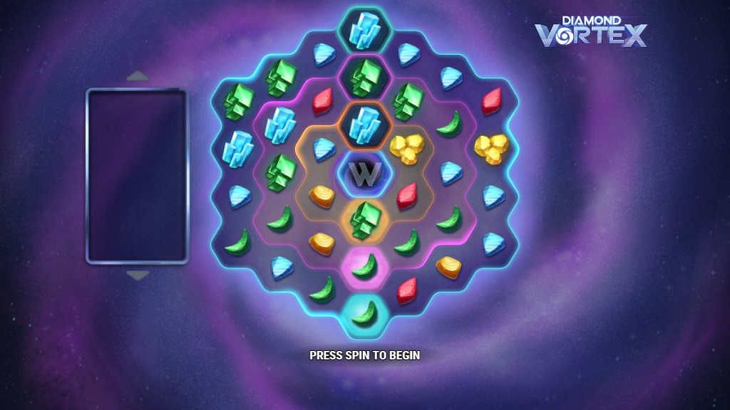 Screenshot of Diamond Vortex slot from Play’n Go