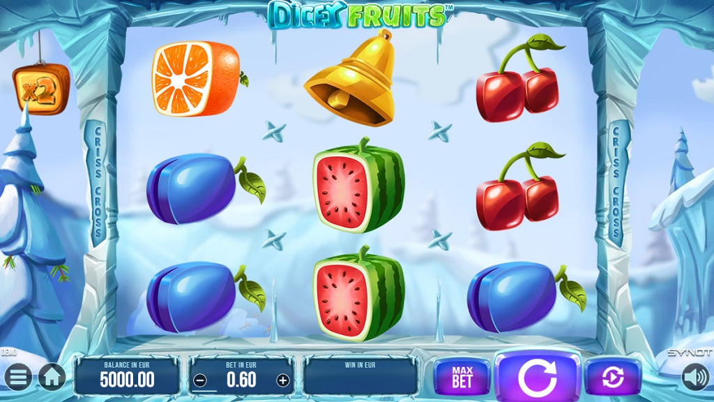 Screenshot of Dicey Fruits slot from Synot