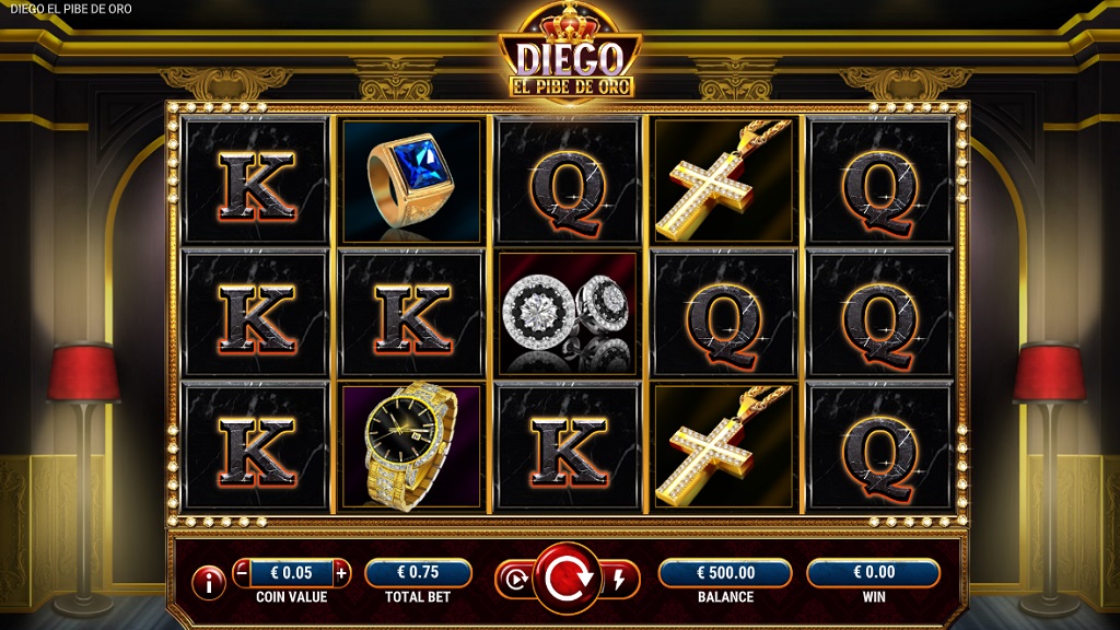 Screenshot of Diego El Pibe De Oro slot from GameArt