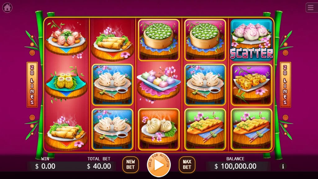 Screenshot of Dim Sum slot from Ka Gaming