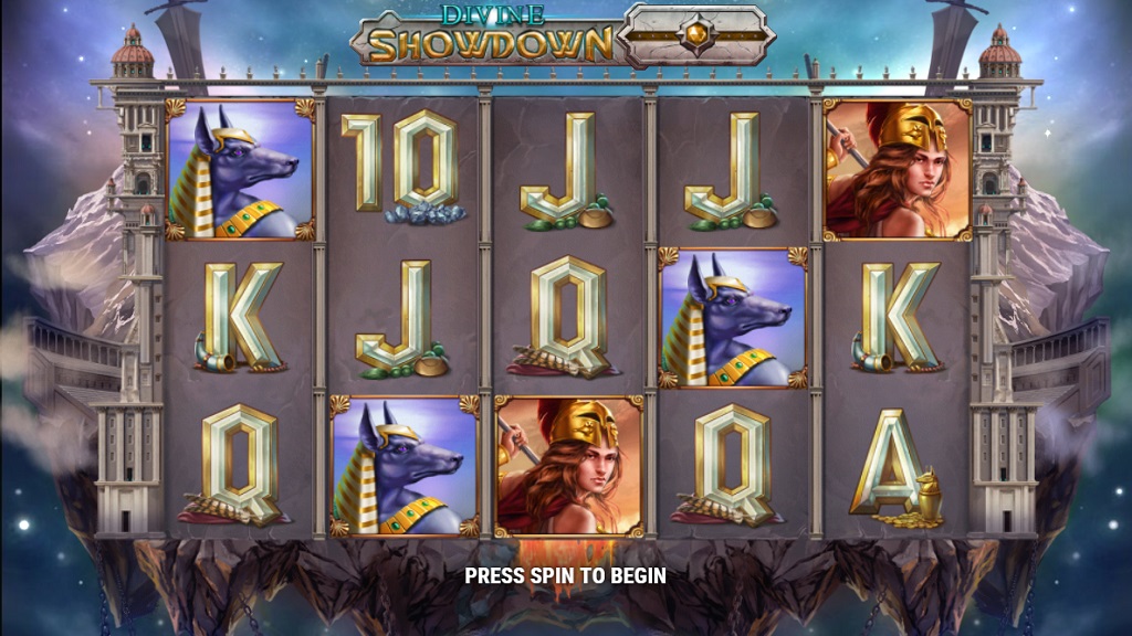 Screenshot of Divine Showdown slot from Play’n Go