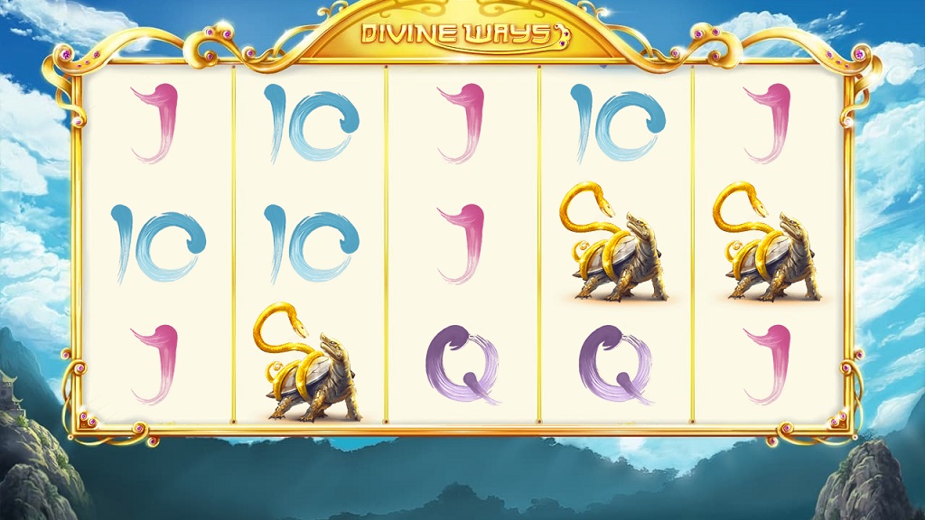 Screenshot of Divine Ways slot from Red Tiger Gaming