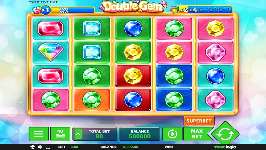 Screenshot of Double Gem slot from StakeLogic