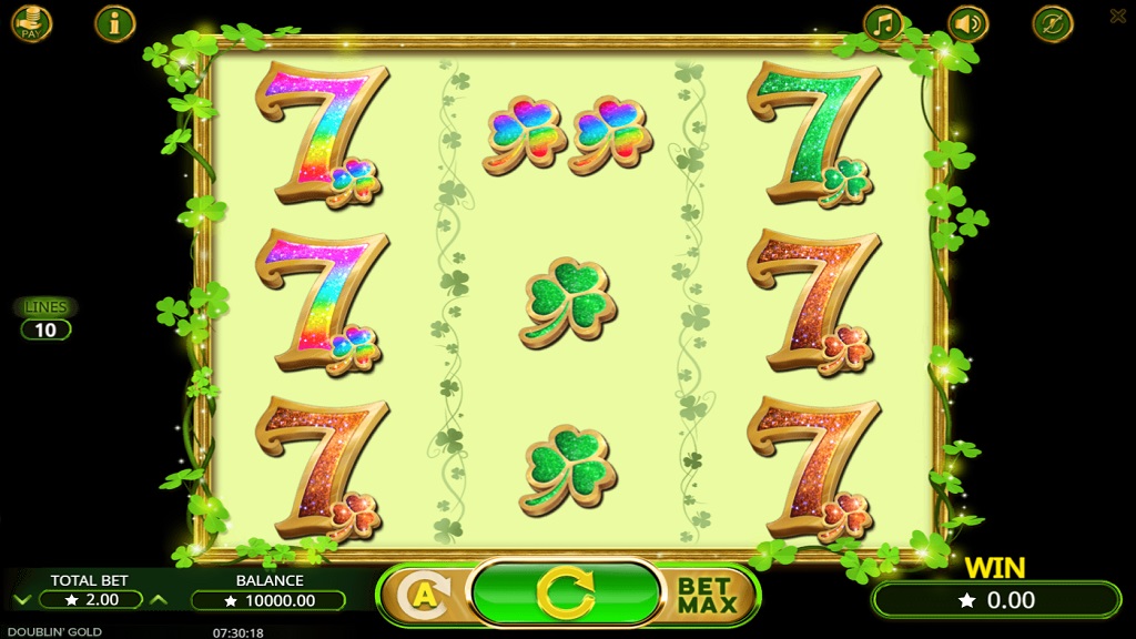 Screenshot of Doublin Gold slot from Booming Games