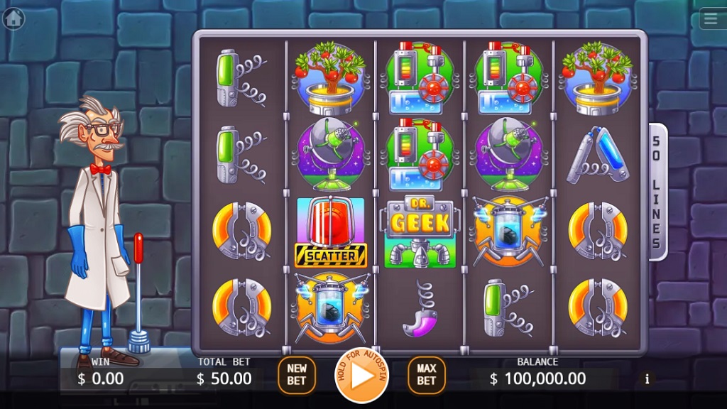 Screenshot of Dr Geek slot from Ka Gaming