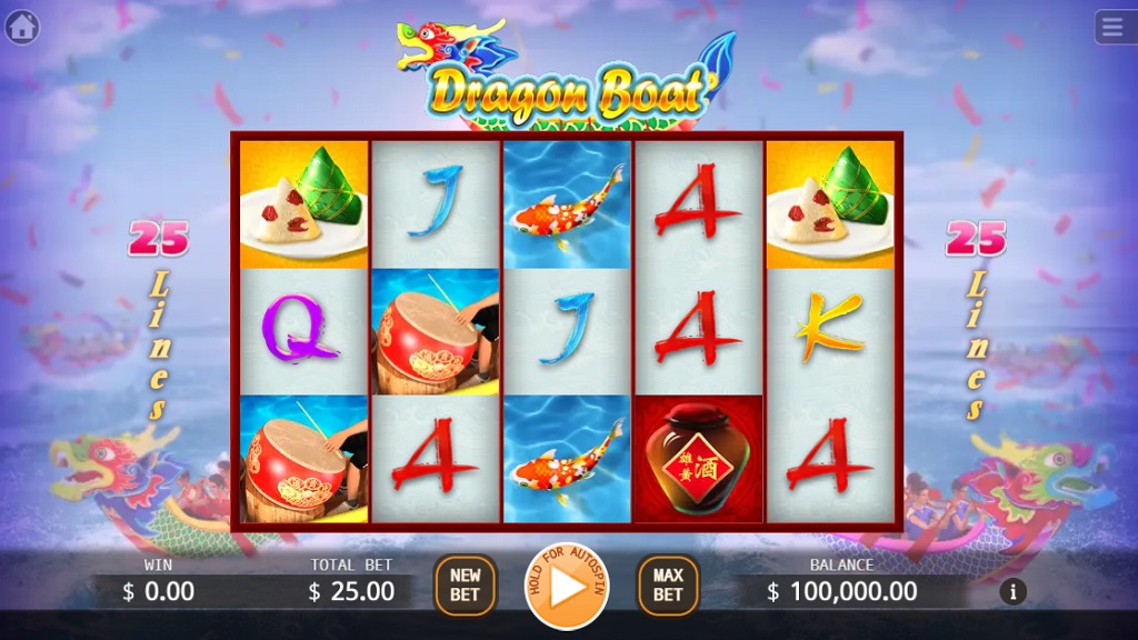Screenshot of Dragon Boat 2 Lock 2 Spin slot from Ka Gaming