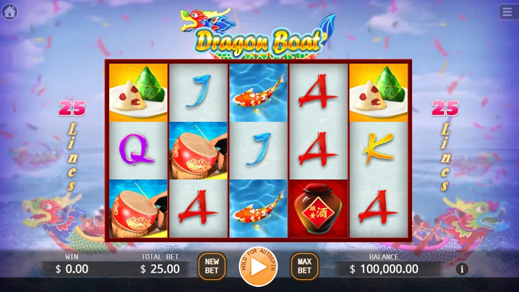 Screenshot of Dragon Boat slot from Ka Gaming