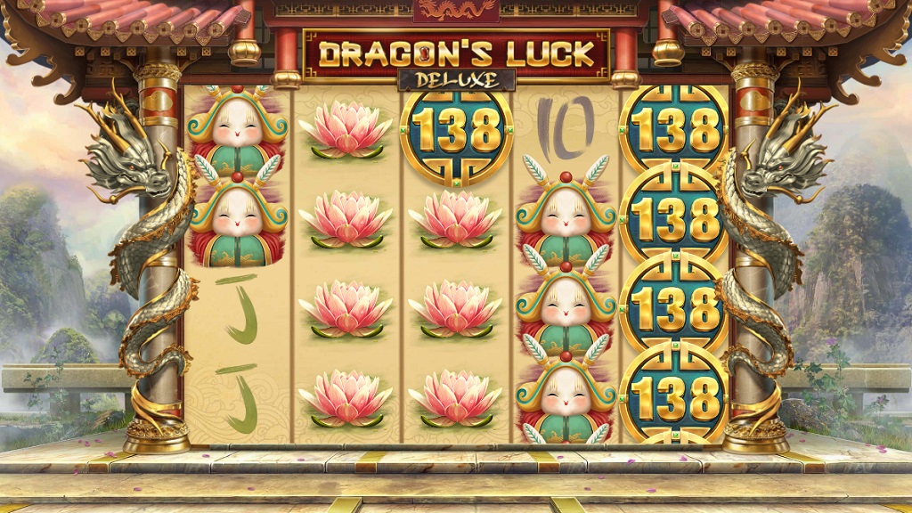 Screenshot of Dragon's Luck Deluxe slot from Red Tiger Gaming