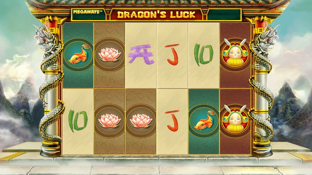 Screenshot of Dragons Luck Megaways slot from Red Tiger Gaming