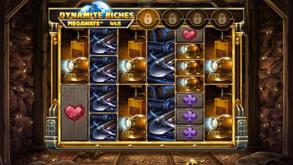 Screenshot of Dynamite Riches Megaways slot from Red Tiger Gaming