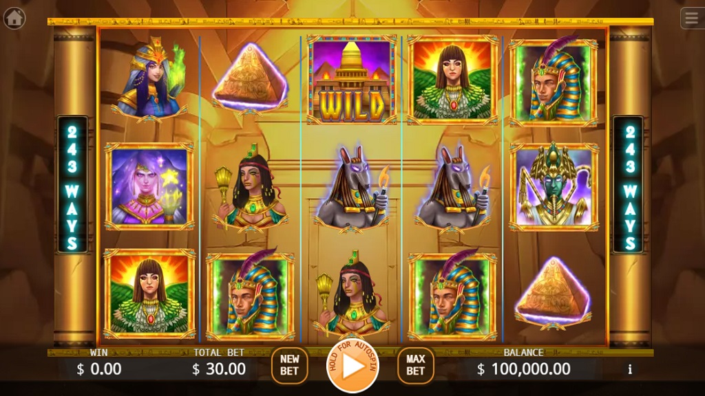 Screenshot of Egyptian Mythology slot from Ka Gaming