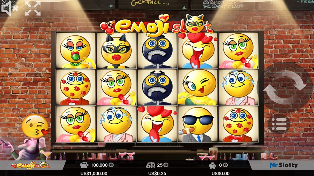 Screenshot of Emoji slot from Mr Slotty