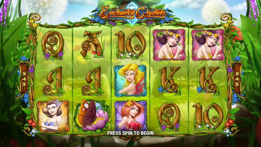 Screenshot of Enchanted Crystals slot from Play’n Go