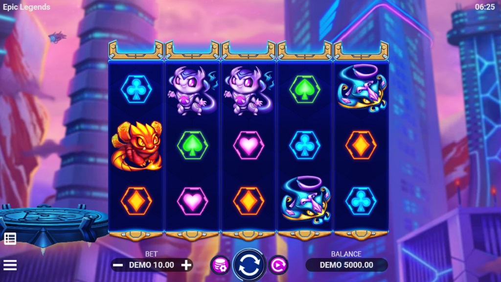 Screenshot of Epic Legends slot from Evoplay Entertainment