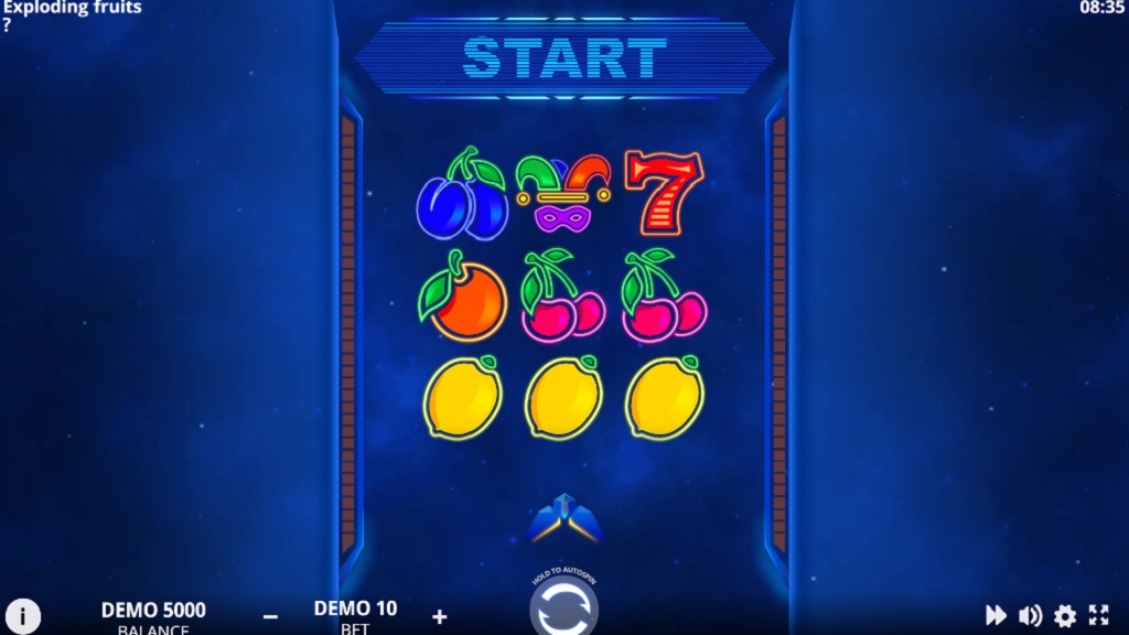 Screenshot of Exploding Fruits slot from Evoplay Entertainment