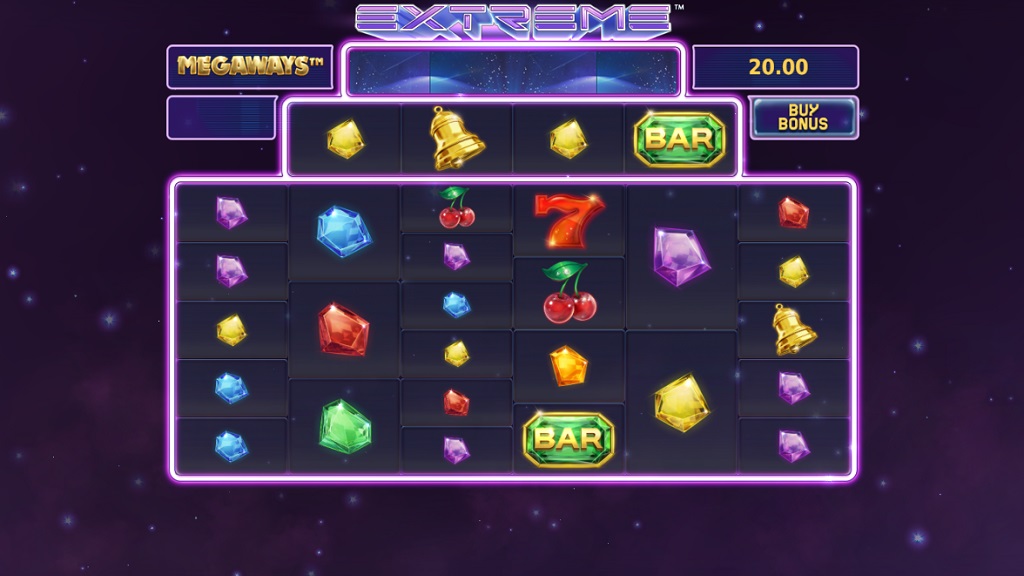 Screenshot of Extreme Megaways slot from StakeLogic