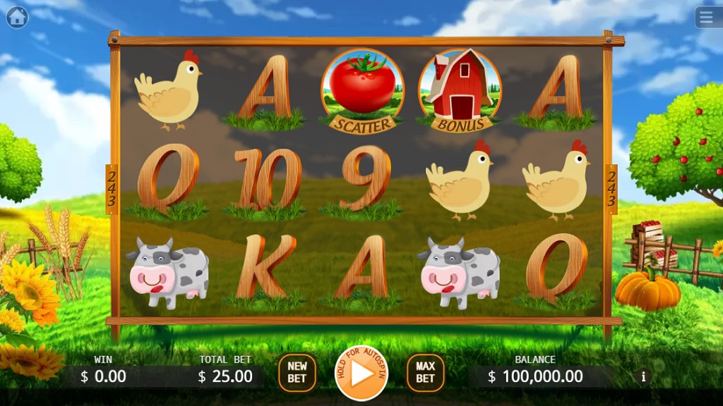 Screenshot of Farm Mania slot from Ka Gaming